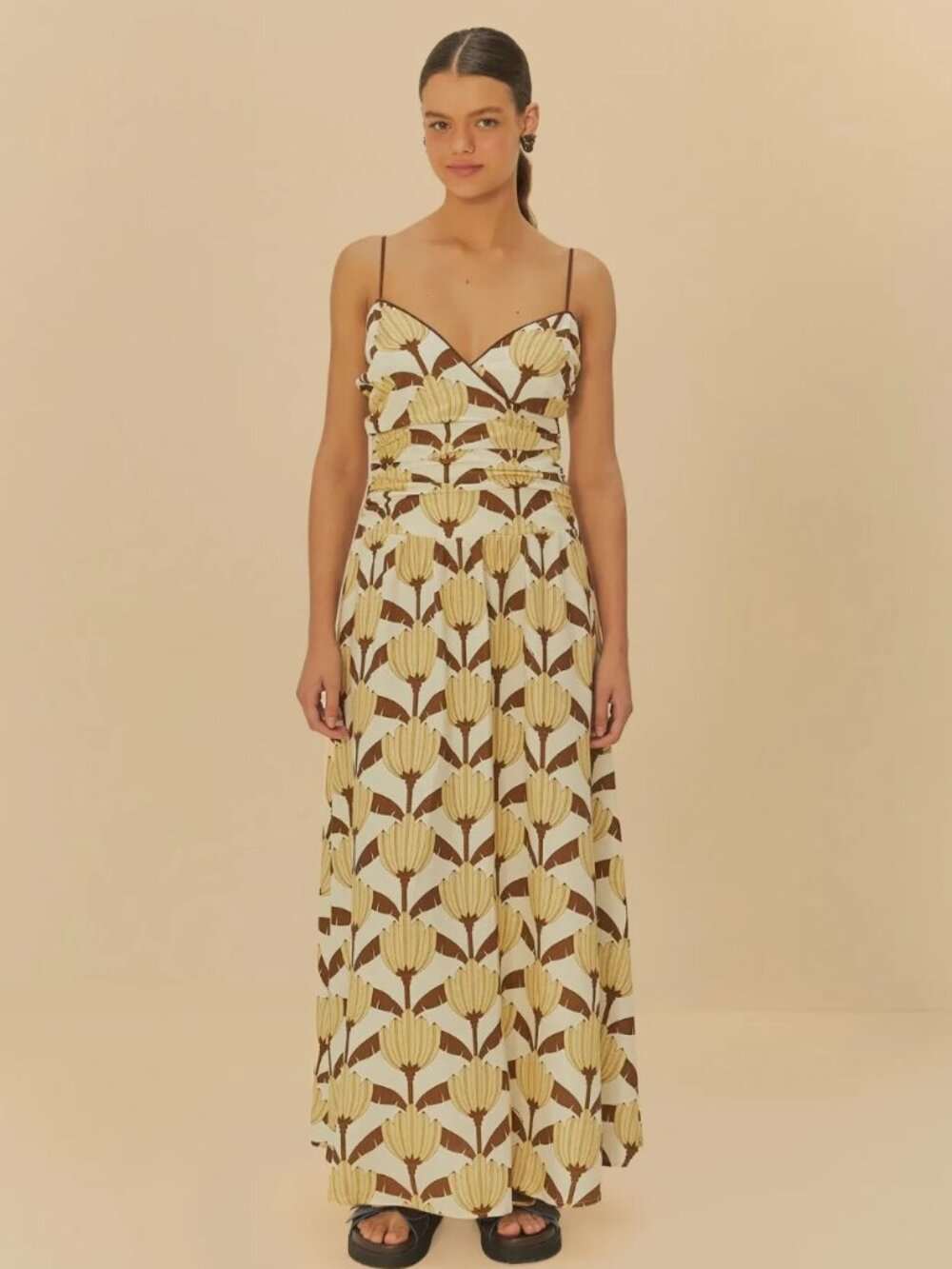 NWT FARM RIO LINEN DRESS SIZE EXTRA LARGE ( GG IN TAG ) PK6282 6/4 JS